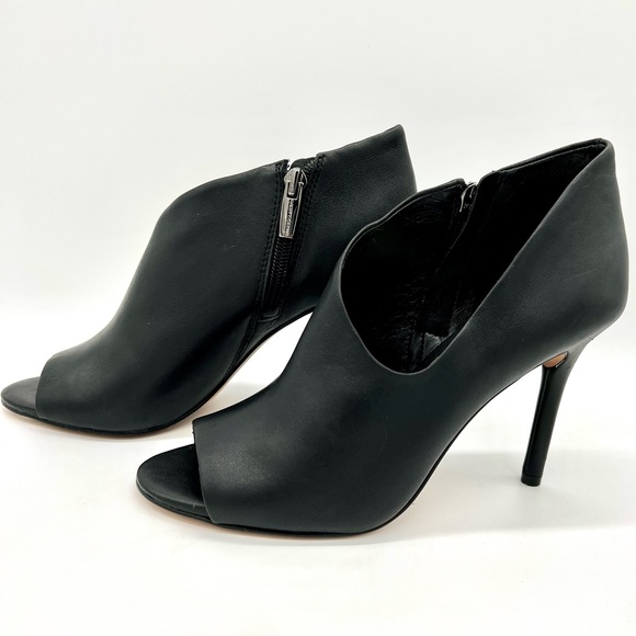 Vince Camuto Shoes - Vince Camuto Heels NWT Careeta Asymmetrical Black Leather Booties Size 6
